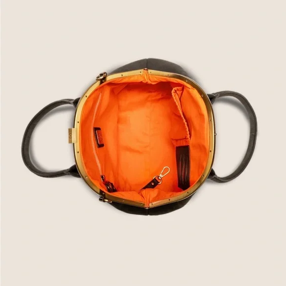 Laflore Paris La Grande Ronde Navy Satchel Backpack Purse - Picture 12 of 12